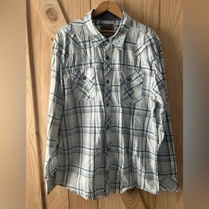 BKE men’s western shirt. Size double XL slim fit.